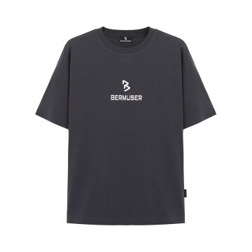 심볼+레터링 자수 오버핏 반팔티 CH