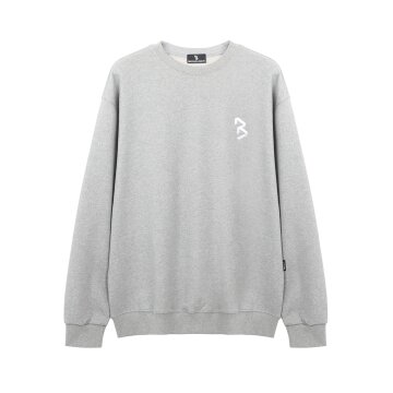 심볼 자수 오버핏 쭈리 맨투맨 GR