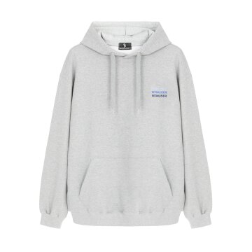 레터링 그라데이션 자수 오버핏 후드 GR