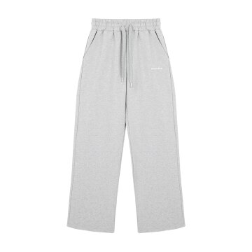 레터링 자수 와이드 팬츠 GR