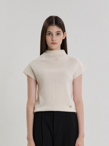 HALF-TURTLENECK KNIT_IVORY