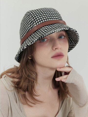 어클렛 하운드투스 을 혼방 벨트 버킷햇 블랙 H034BK