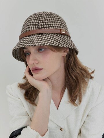 어클렛 하운드투스 을 혼방 벨트 버킷햇 브라운 H034BR