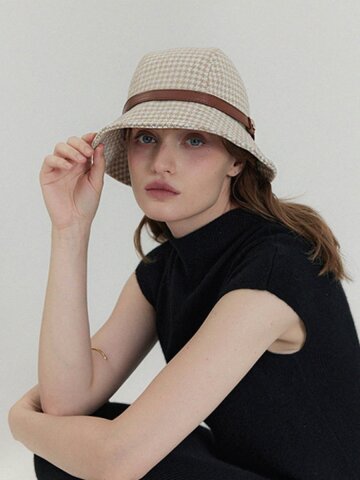 어클렛 어클렛 하운드투스 을 혼방 벨트 버킷햇 베이지 H034BE