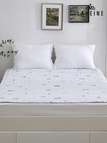 라헨느 겨울바다 탄소열선 카본매트 워셔블 스크린나염 양면 전기요 싱글/더블
