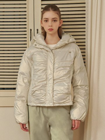 오로라 덕 다운-100% 글로시 푸퍼