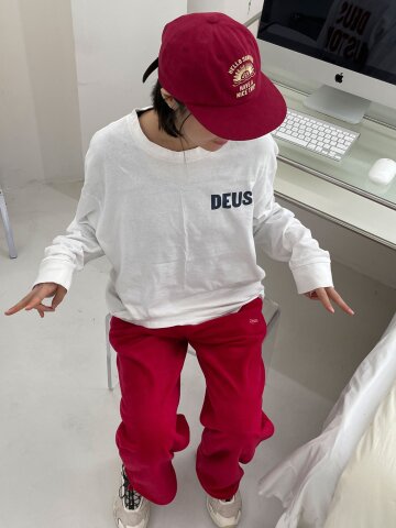 빌리빌리 Fruit Fleece Pants 프루츠 플리스 팬츠 (캘리포니아 체리)