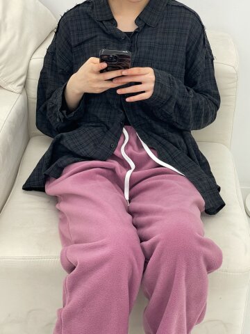 빌리빌리 Fruit Fleece Pants 프루츠 플리스 팬츠 (보르도 포도)