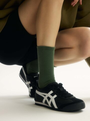 Vintage Green 빈티지 그린 단색 컬러 장목양말