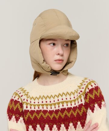 소프트 패딩 윈터 트루퍼햇 (베이지)