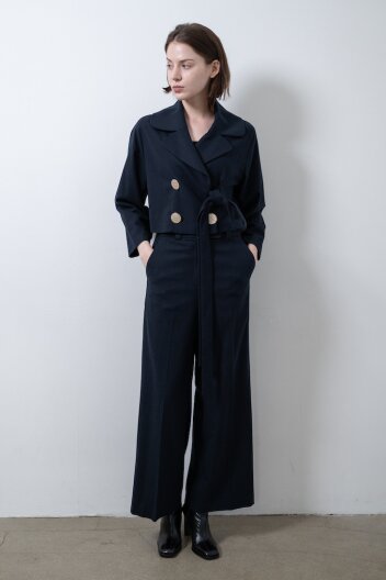 [24FW SALE]  서동주님 착용_Wide Pants (beige, navy) 레떼르넬 와이드 팬츠