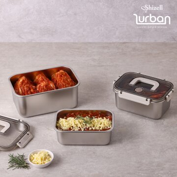 러반 슈퍼클린 찬통 3종세트B (1700+2100+3900ml)