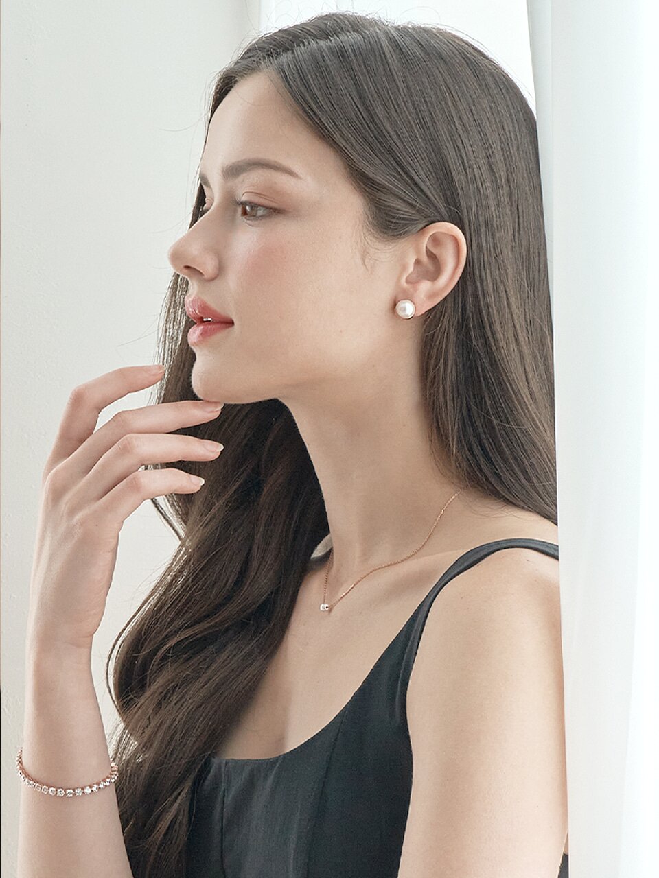14K GF 진주 원터치 귀걸이 ELGPEE491