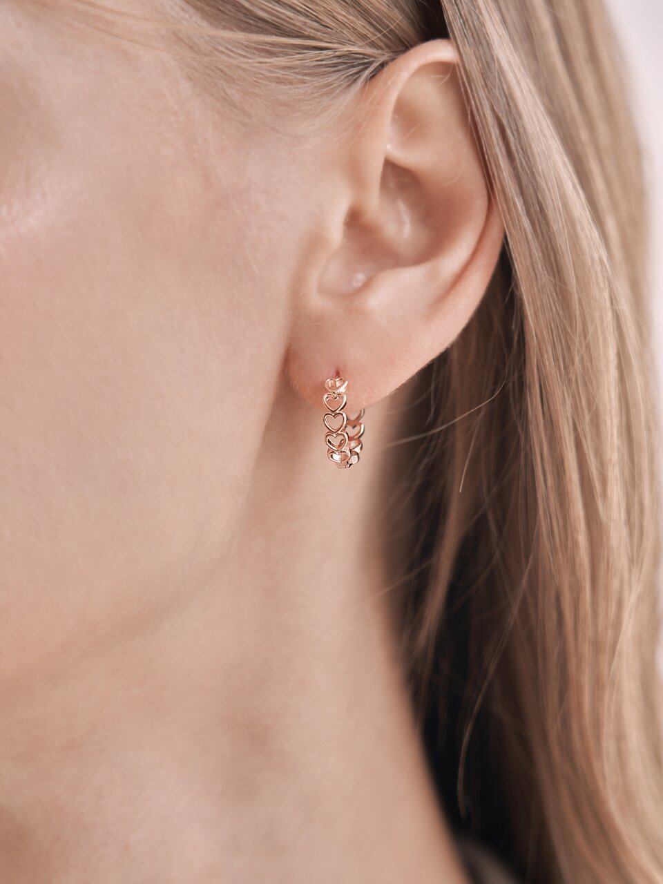 14K GF 하트풀 링 귀걸이 ELGPEE477