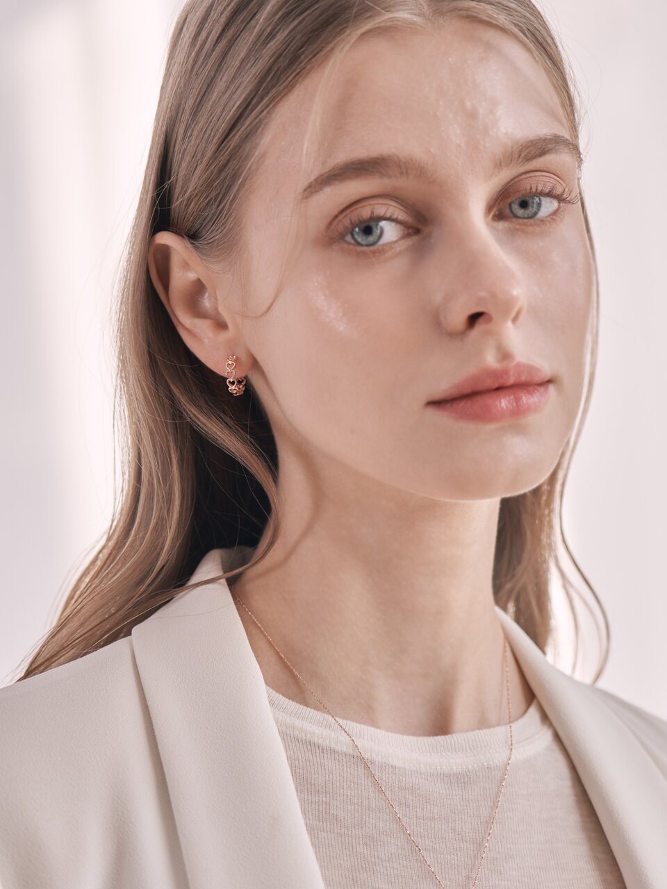 14K GF 하트풀 링 귀걸이 ELGPEE477