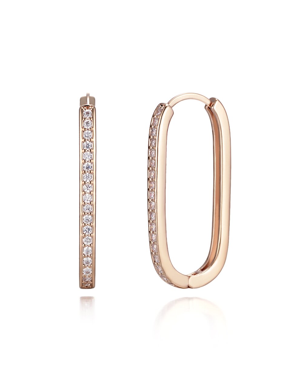 14K GF 라운드 엣지 귀걸이 ELGPEE321