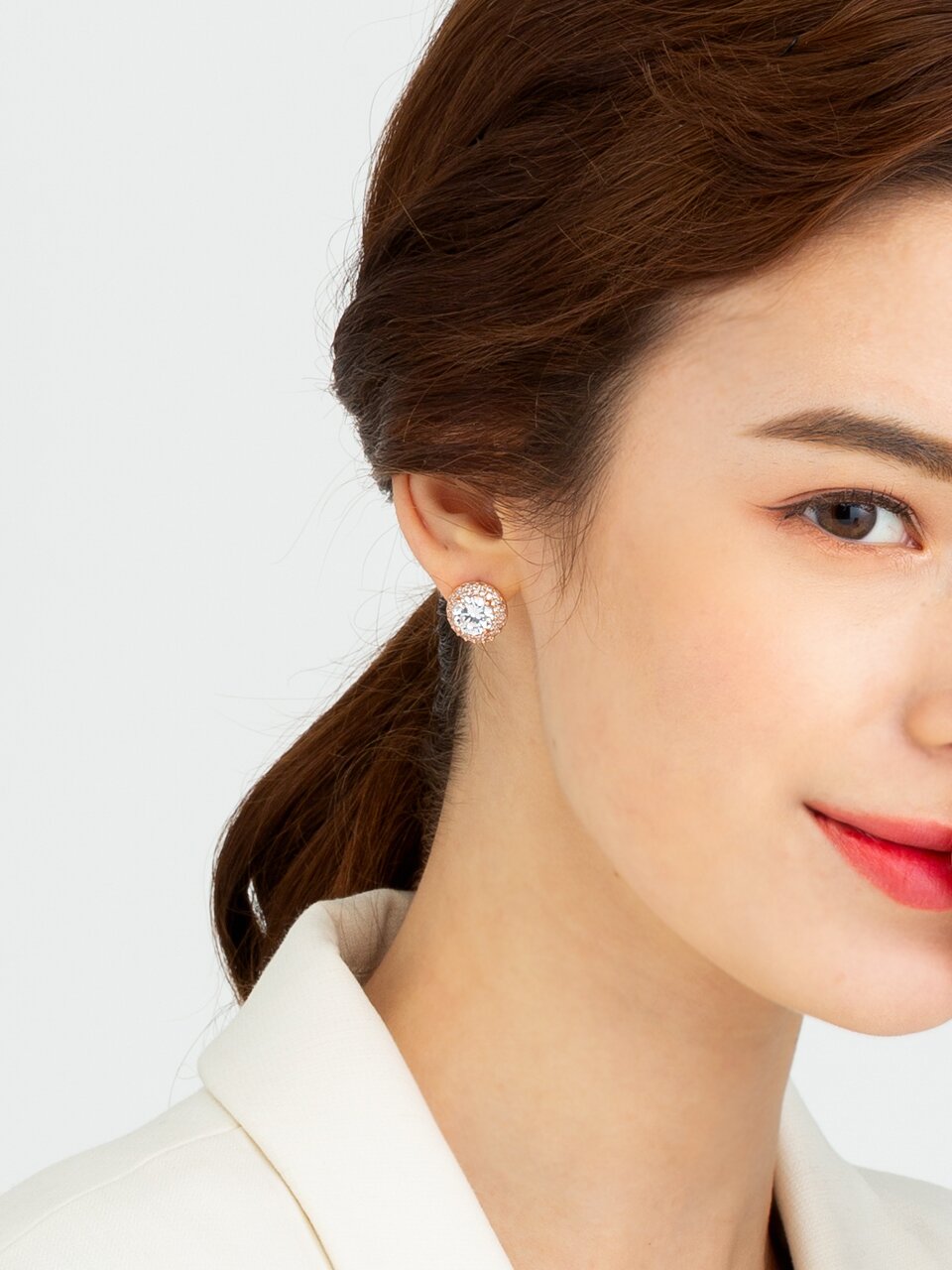 14K GF 원더풀 큐빅 귀걸이 ELGPEE308