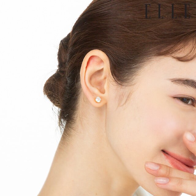 14K GF 포인트 귀걸이 ELGPEE361