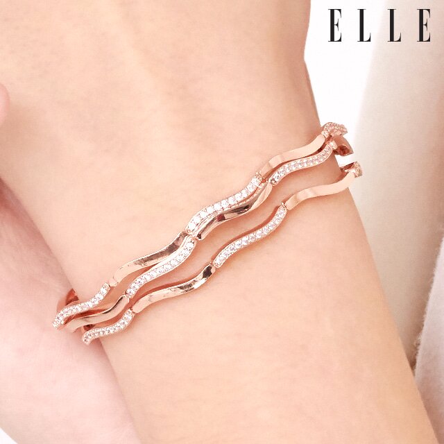 물결 포인트 테니스 팔찌 ELBRBB015