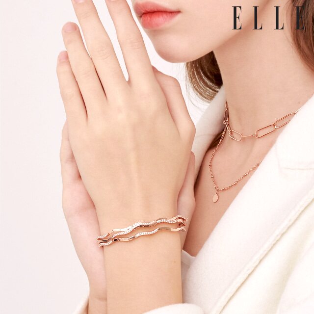 물결 포인트 테니스 팔찌 ELBRBB015