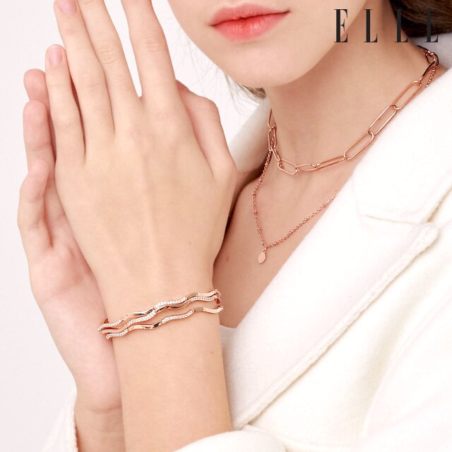 물결 포인트 테니스 팔찌 ELBRBB015