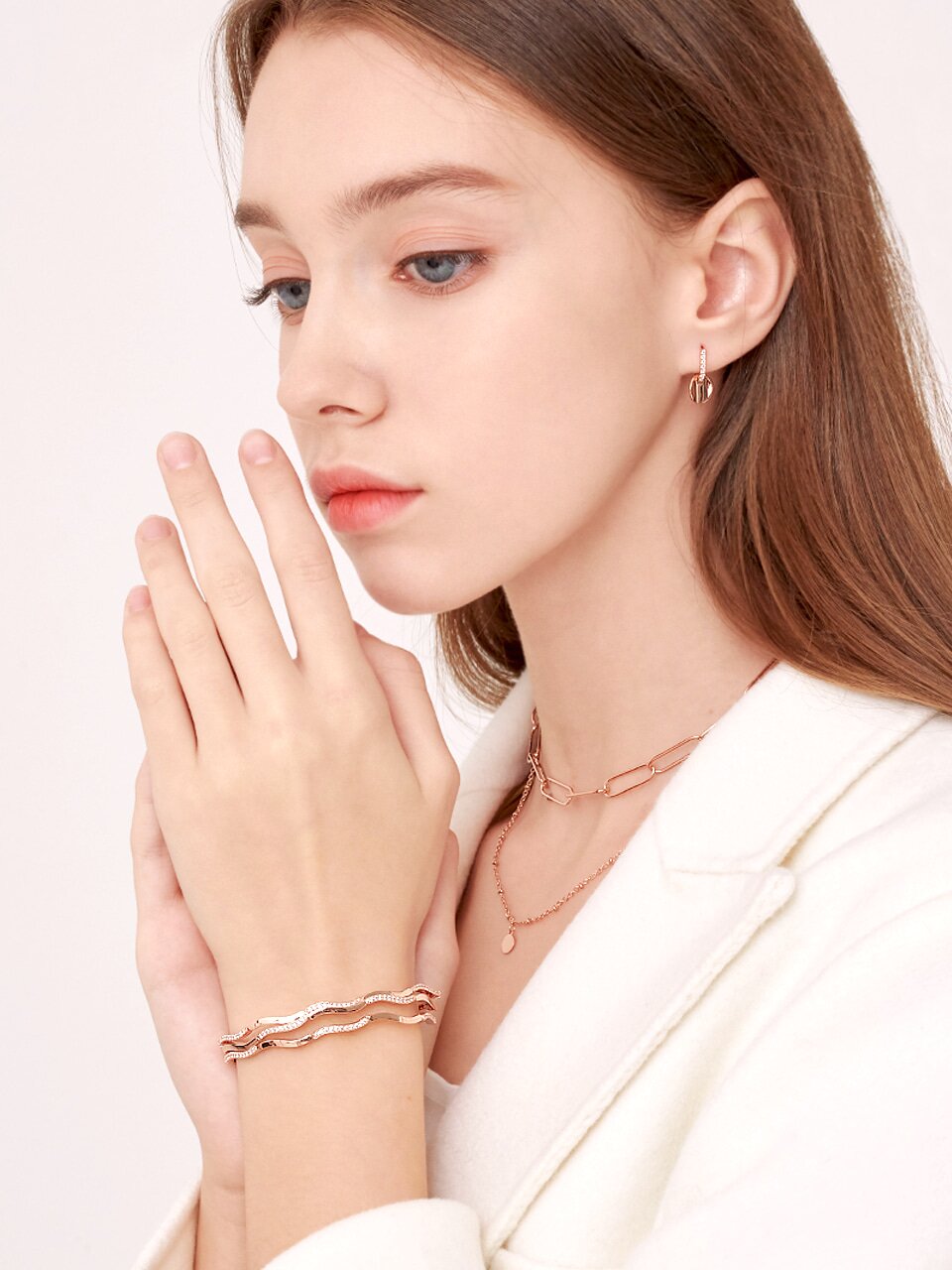 물결 포인트 테니스 팔찌 ELBRBB015