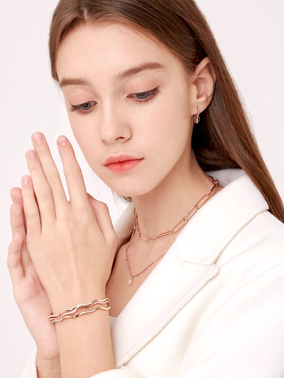 물결 포인트 테니스 팔찌 ELBRBB015