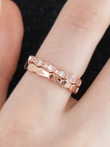 화이트 포인트 레이어드링 2종 세트 ELBRWR142