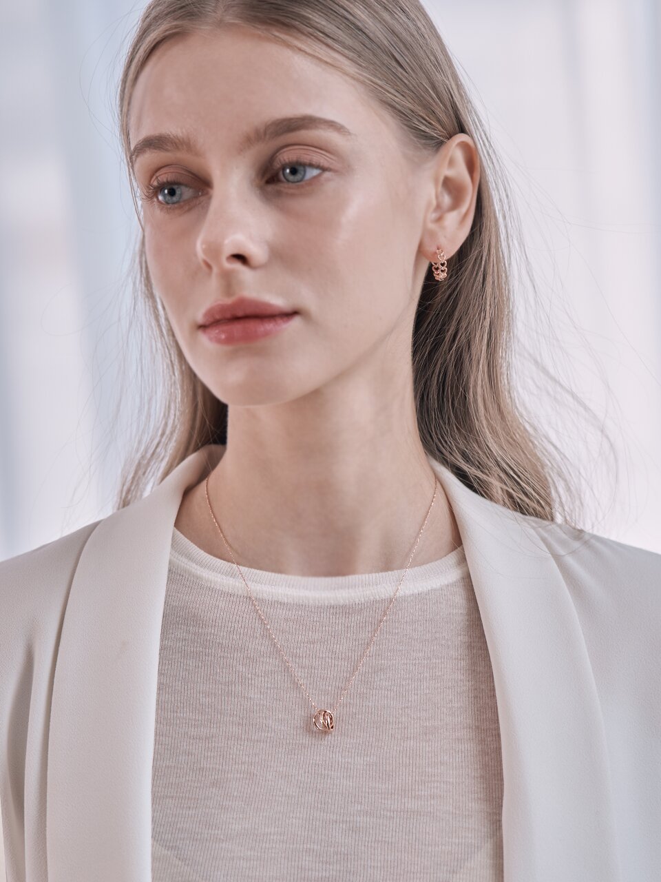 트리플 링 목걸이 ELBRNN189