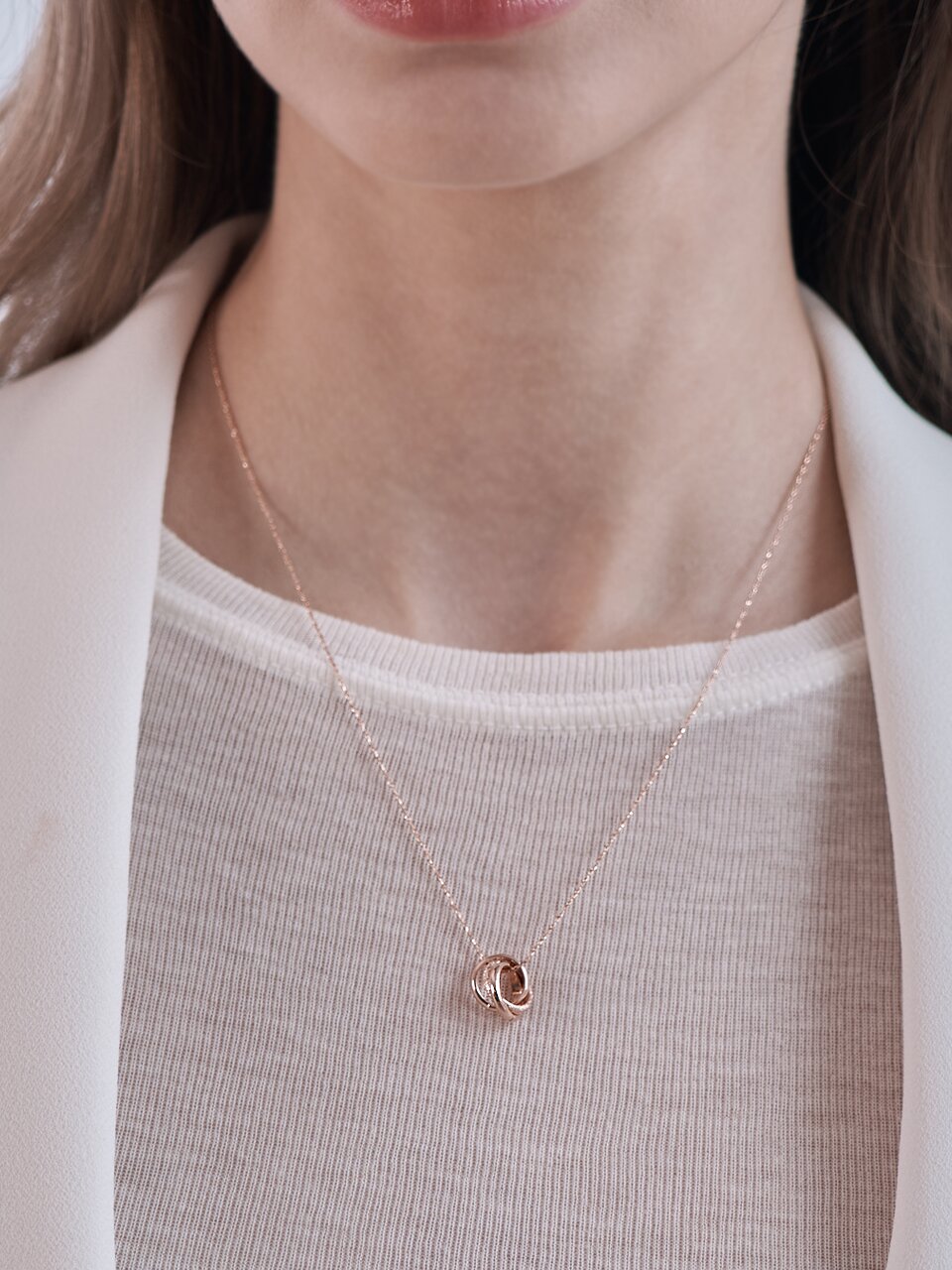 트리플 링 목걸이 ELBRNN189