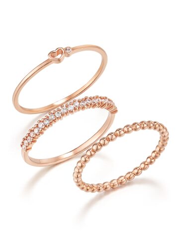 미니 하트 레이어드링 반지 C24RB092