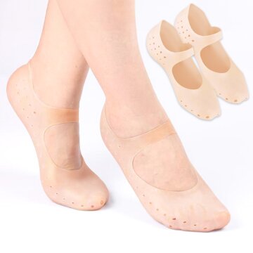 발 각질 실리콘 보습 덧신 양말 1켤레
