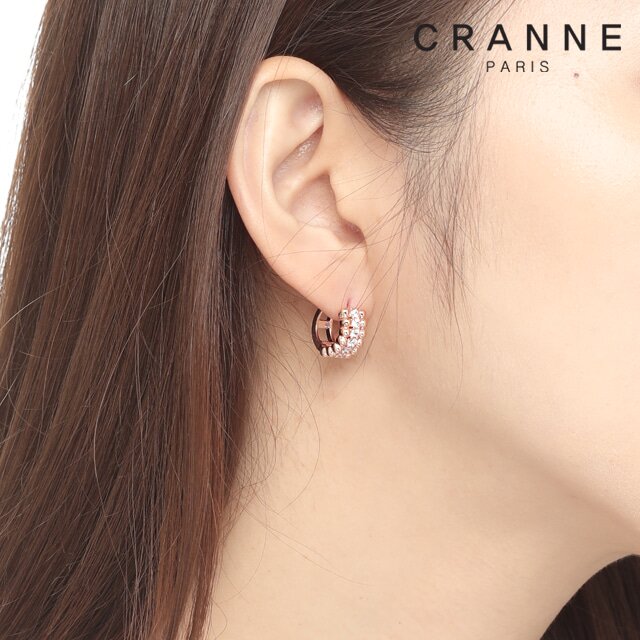 14K 통통 큐빅 포인트 귀걸이 (gold filled) C24EGF054
