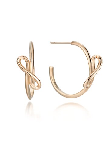 14K 리본 꼬임 포인트 귀걸이 (gold pin) C24EGP189