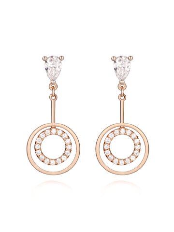 14K 트윈써클 귀걸이 (gold pin) C24EGP087