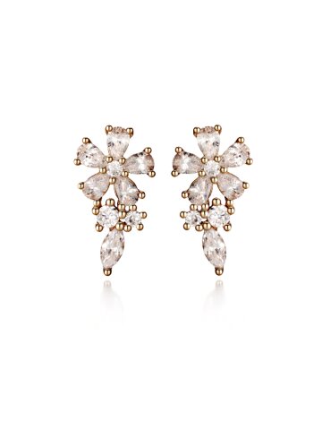 부케 모티브 실버 꽃 귀걸이 C24EB127