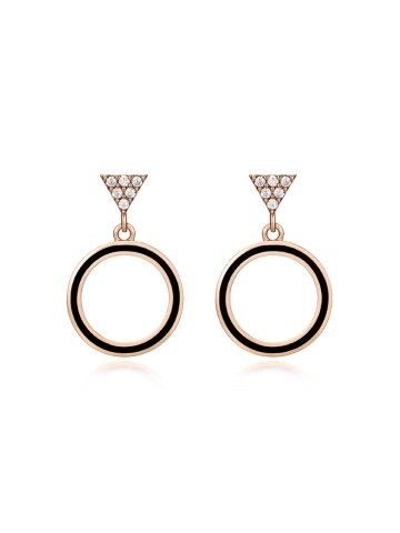 블랙 서클 귀걸이 C24EB041