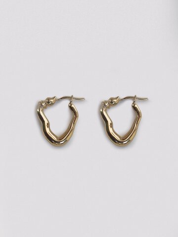 HUSTAD 232 GOLD Hoop Earring _ 925 실버 /14k 골드 이어링