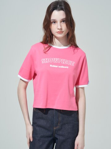 [SHOWPIECE] 아트워크 포인트 링거 티셔츠_PK