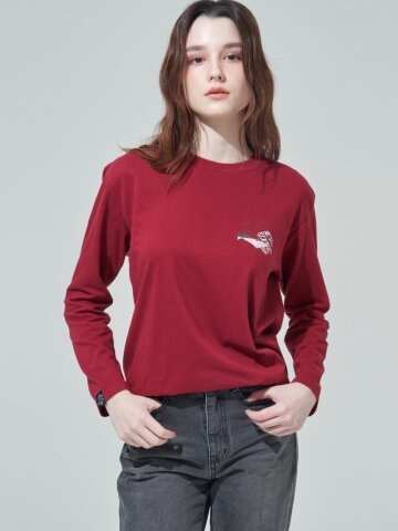 [SHOWPIECE] 그래픽 긴팔 티셔츠_BD