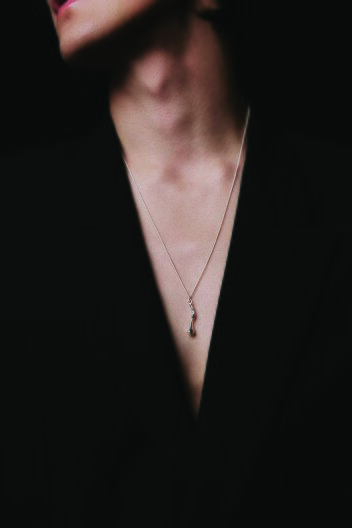 HUSTAD 233 Flower Gold & silver Necklace _ 925 실버 / 14k 골드 목걸이