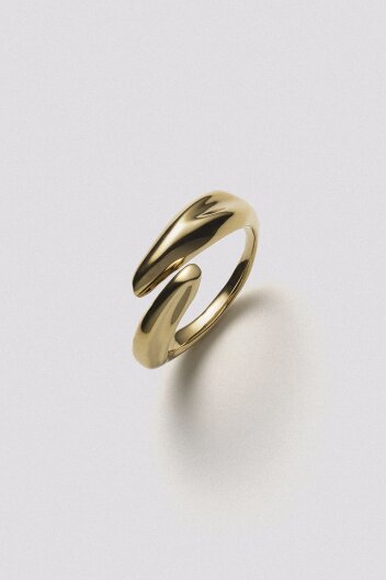 HUSTAD Gold 234 Flower Ring _ 925 Silver  / 14k 골드 반지