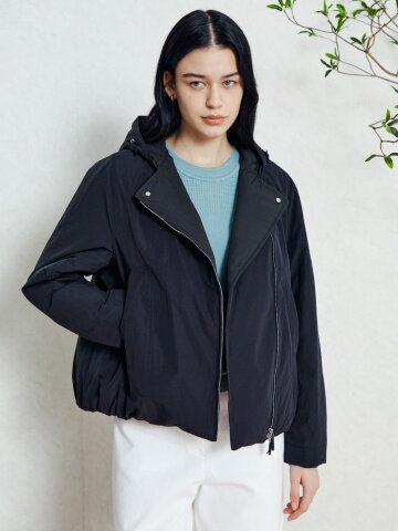 투웨이 후드 다운 점퍼 패딩 