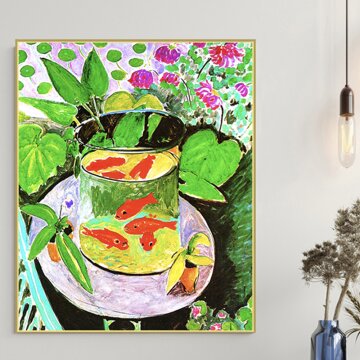 심플 프레임 그림액자 앙리 마티스 금붕어