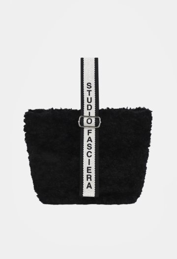 원핸들 무스탕 버킷백_F발칸10