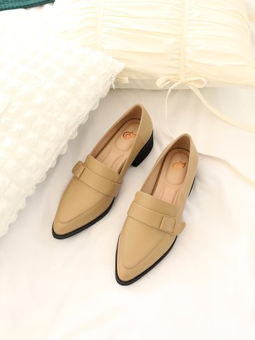 (머랭고) 소가죽 모던클래식 로퍼 4cm M25S02L