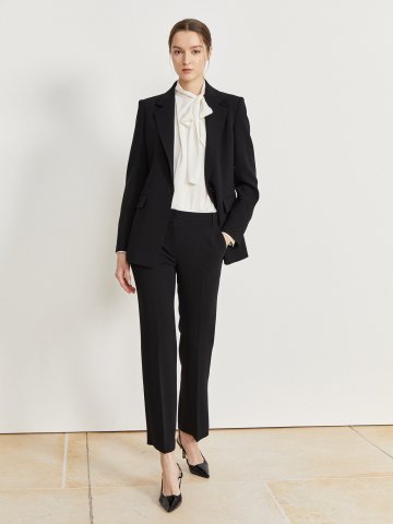 포멀 슬림 세미 부츠컷 팬츠 