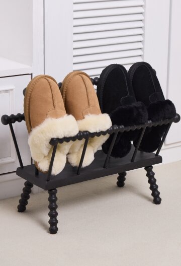 소가죽 양모 어그 슬리퍼_BUBF250101