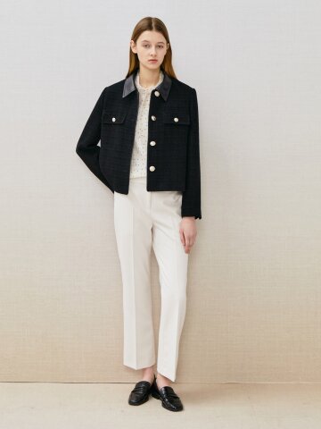 모던 세미 부츠컷 팬츠 