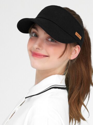 에션셜 가죽패치 슬라브 코튼 썬캡 3color